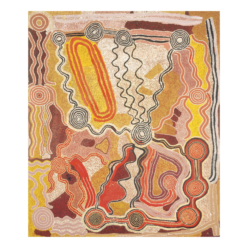 View full screen - View 1 of Lot 10. PADDY JUPURRURLA NELSON AND LARRY JUNGARRAYI SPENCER | YARLA JUKURRPA (BUSH POTATO DREAMING).