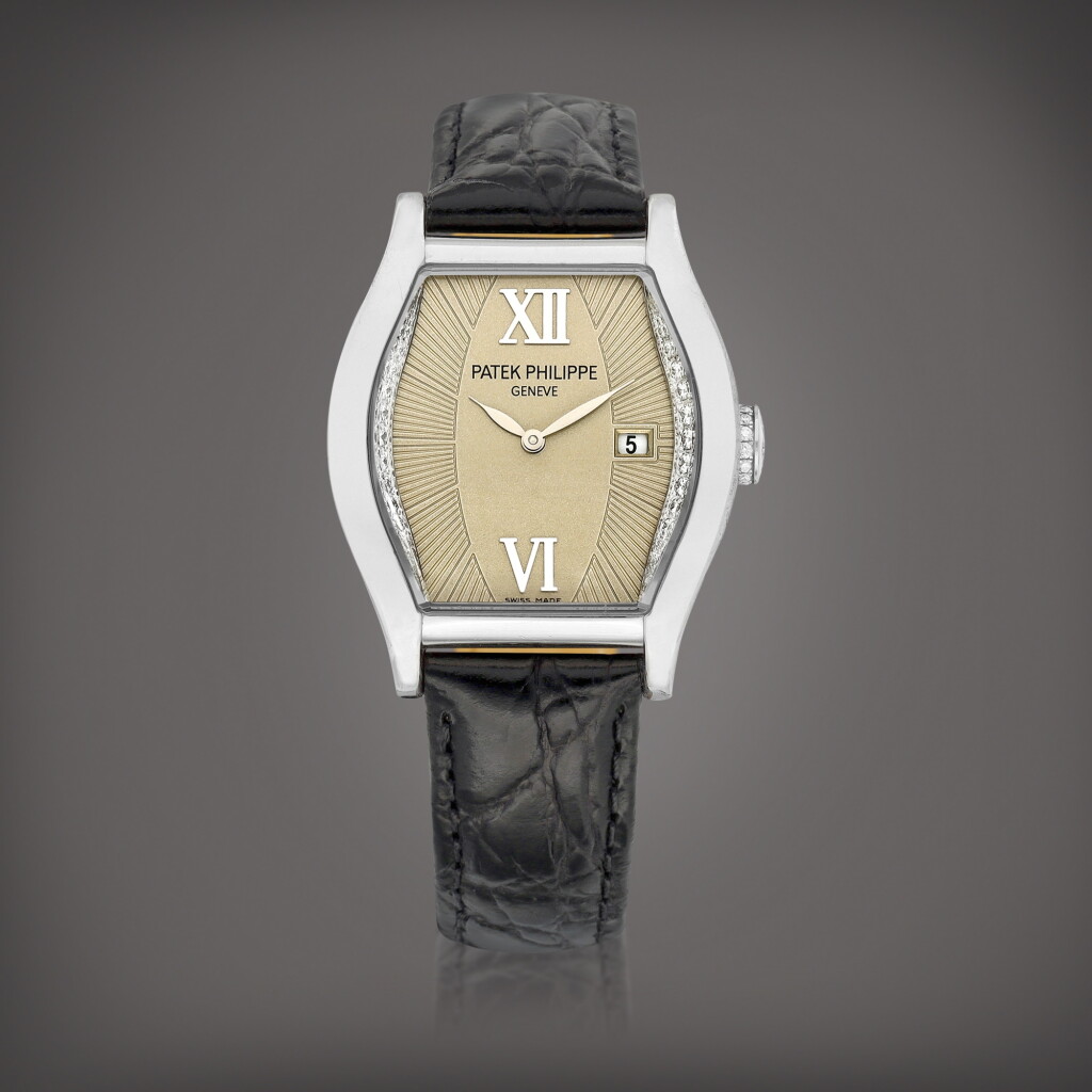 View full screen - View 1 of Lot 910. Gondolo, Reference 4949 | A white gold and diamond-set wristwatch with date, Made in 2008 Gondolo | 型號4949 | 白金鑲鑽石腕錶,備日期顯示,2008年製.