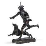 Indian Hunter and His Dog