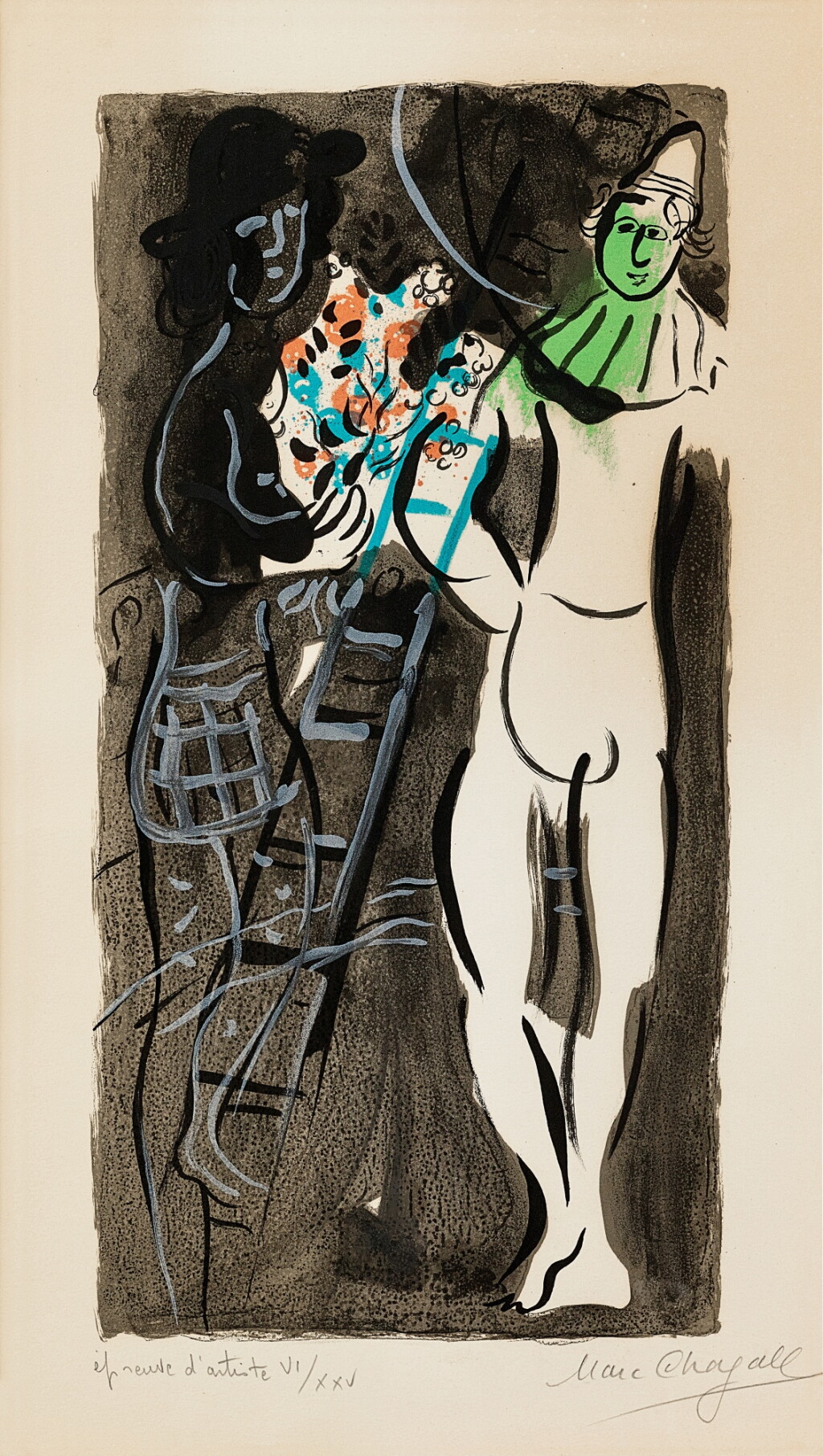 View full screen - View 1 of Lot 2007. Marc Chagall 馬克・夏加爾 | Entrée en piste 踏入舞台.