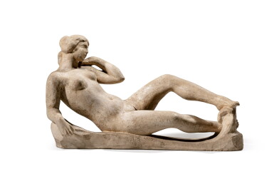 View full screen - View 1 of Lot 236. Jeune fille couchée (Étude pour ''Le monument à Paul Cézanne'').
