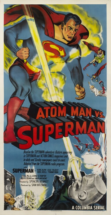 View full screen - View 1 of Lot 65. ATOM MAN VS. SUPERMAN (1950) POSTER, US .