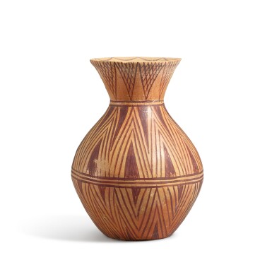 View full screen - View 1 of Lot 830. A small painted pottery jar, Qijia culture, 2050-1700 B.C. 齊家文化 彩陶瓶.