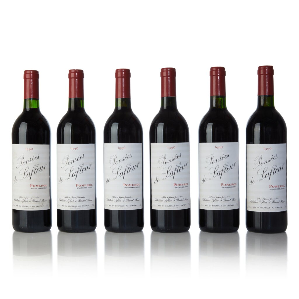 View full screen - View 1 of Lot 10. Pensées de Lafleur 1990 (12 BT).