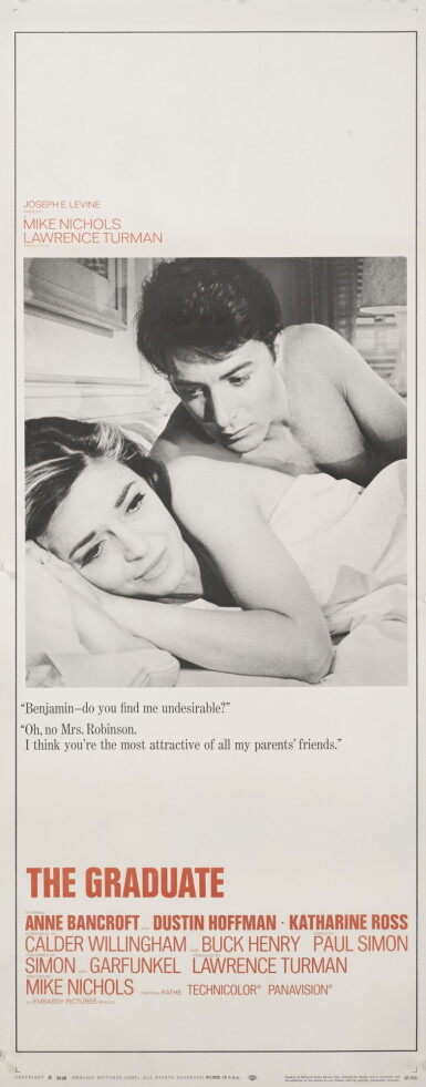 View full screen - View 1 of Lot 10. The Graduate (1967).