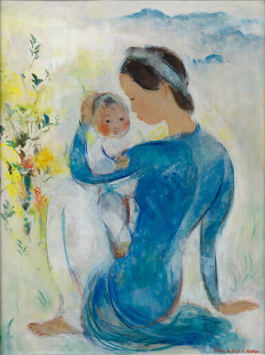 View full screen - View 1 of Lot 145. Vu Cao Dam (1908-2000) Mother and child | 武高談 (1908-2000) 母與子.