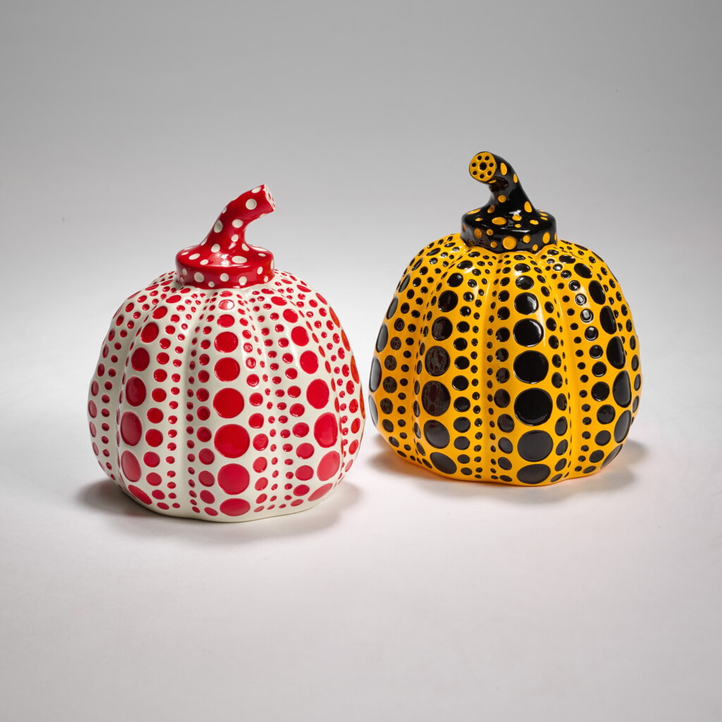View full screen - View 1 of Lot 87. Yellow Pumpkin & Red Pumpkin.