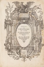 Mémoires de l'histoire de Lyon. Lyon, 1573. In-folio. Édition originale de la première histoire de la ville, en français.