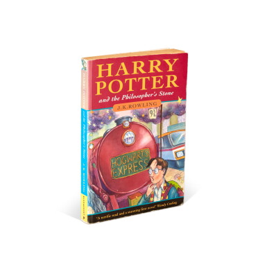 View full screen - View 1 of Lot 365. J.K. Rowling | Harry Potter and the Philosopher's Stone, 1997, first edition, paperback issue.