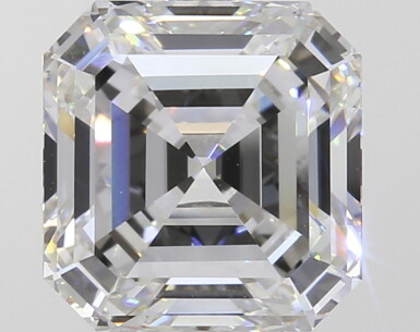 View full screen - View 1 of Lot 14. A 4.22 Carat Square Emerald-Cut Diamond, F Color, VVS2 Clarity.