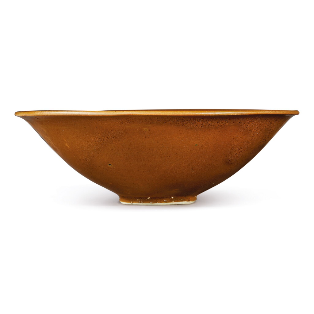 View full screen - View 1 of Lot 709. A PERSIMMON-GLAZED 'DING' BOWL, NORTHERN SONG DYNASTY.