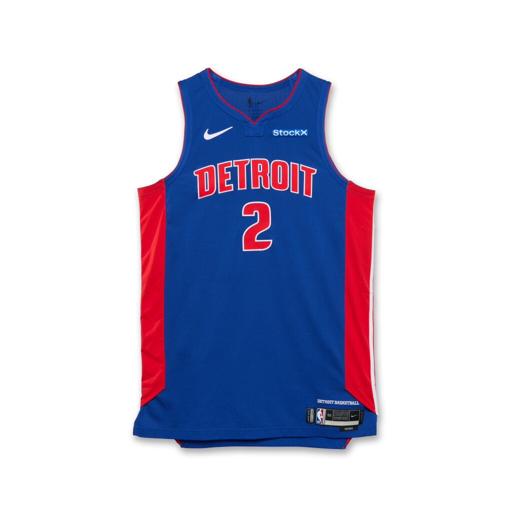 View full screen - View 1 of Lot 130. Cade Cunningham Detroit Pistons 2024-2025 Game Worn Icon Edition Jersey.