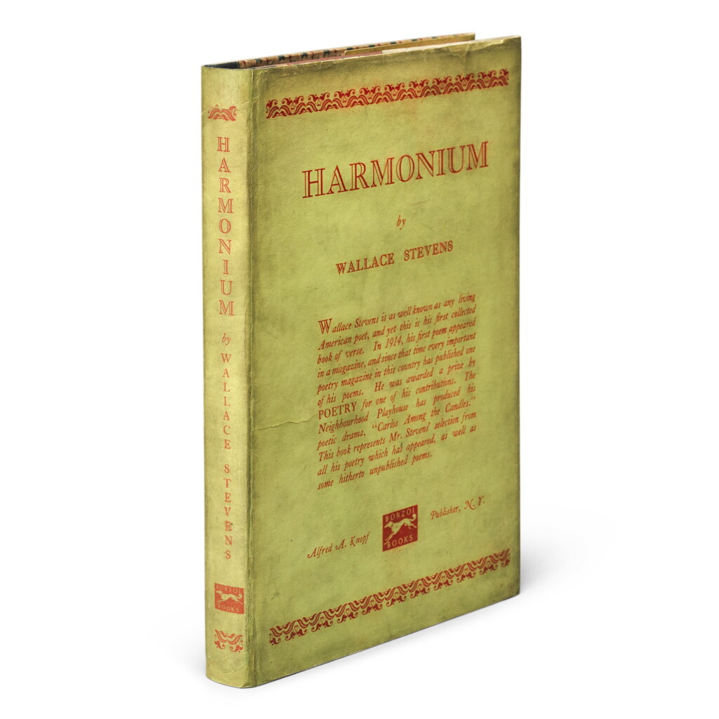 View full screen - View 1 of Lot 81. STEVENS, WALLACE | Harmonium. New York: Knopf, 1923.