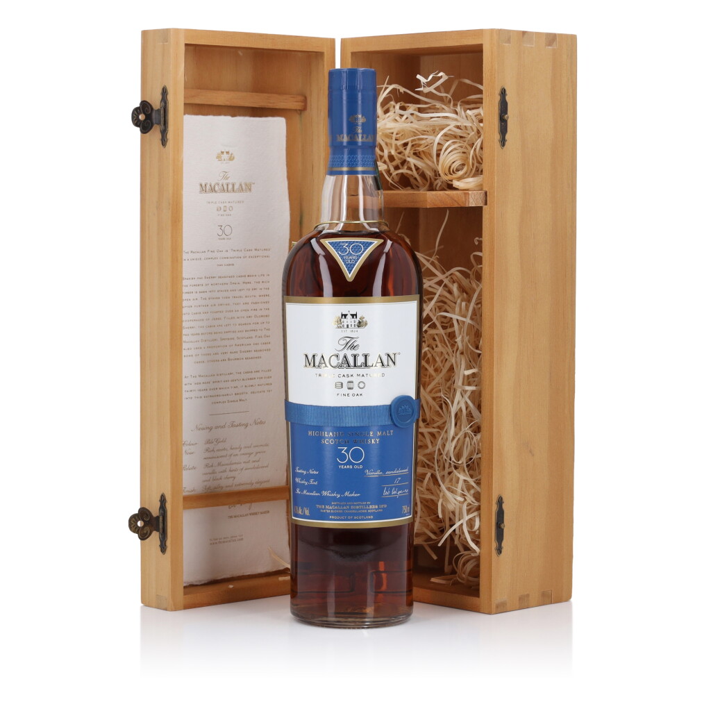 View full screen - View 1 of Lot 17. The Macallan 30 Year Old Fine Oak 43.0 abv NV (1 Bottle 75cl).