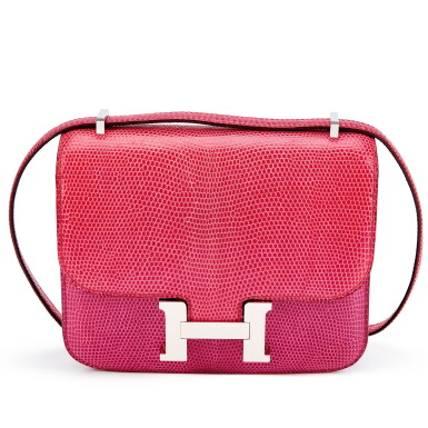 View full screen - View 1 of Lot 5628. Fuchsia Shiny Lizard Mini Constance 18 Palladium Hardware, 2006.