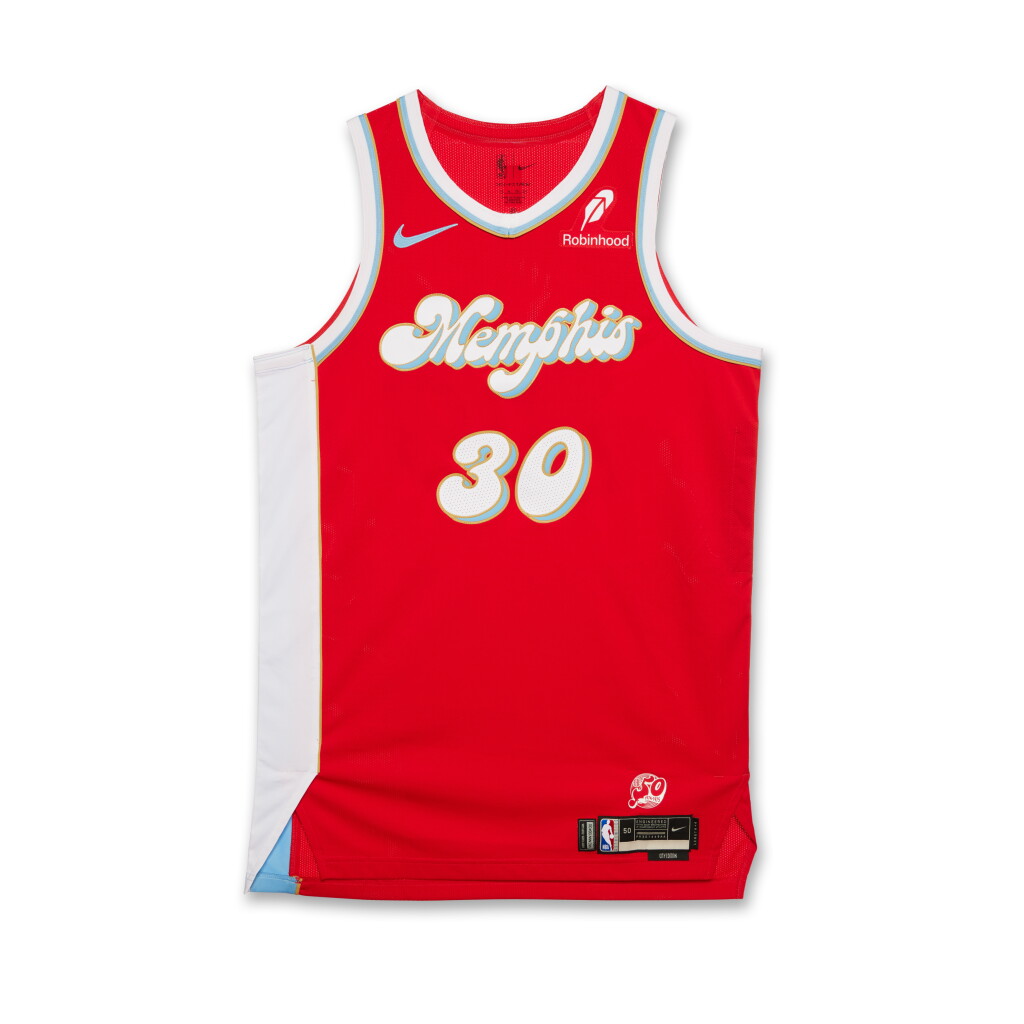 View full screen - View 1 of Lot 142. Jay Huff Memphis Grizzlies 2024-2025 Game Worn City Edition Jersey.