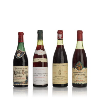 View full screen - View 1 of Lot 245. Corton Grand and Gevrey Chambertin from various producers (4 BT).