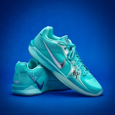 View full screen - View 1 of Lot 24. Stephen Curry 2025-2026 Game Worn Dual-Signed Nike Sabrina 2 x SLAM '30th Anniversary' | 21st in NBA All-Time Scoring.