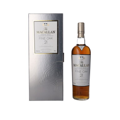 View full screen - View 1 of Lot 44. The Macallan 21 Year Old Fine Oak 43.0 abv NV (1 BT75).