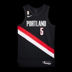 Jrue Holiday Portland Trail Blazers 2025-2026 NBA Tip-Off Game Worn Icon Edition Jersey | Special Edition 'NBA Sportsmanship Award' Trophy Patch | Trail Blazers Debut