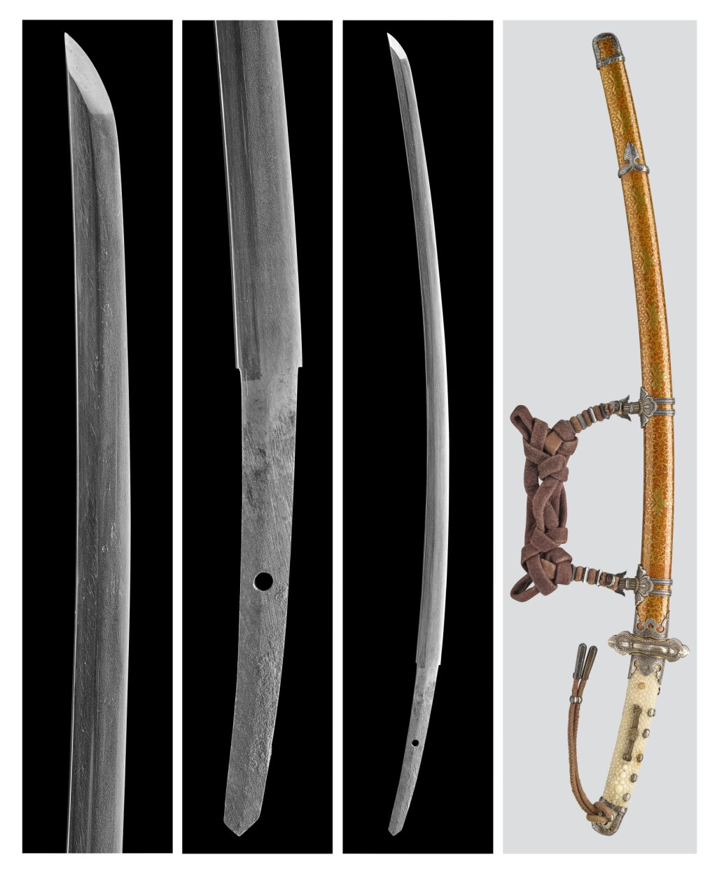 View full screen - View 1 of Lot 74. A small tachi-style display or presentation blade | Edo period, 19th century .