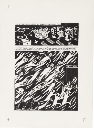 View full screen - View 1 of Lot 13. Persepolis (Original Book Art, page 13).