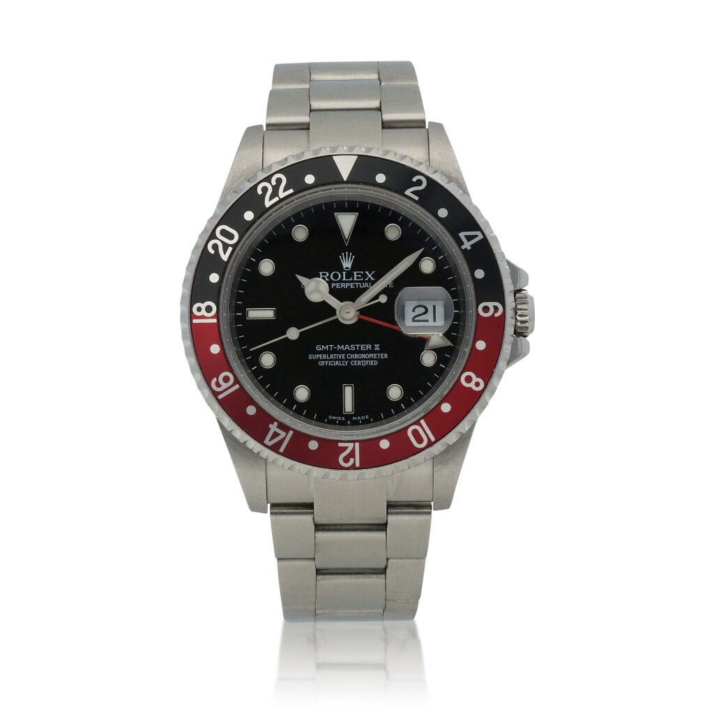 View full screen - View 1 of Lot 47. 'Coke' GMT-Master II, Ref. 16710 Stainless steel dual time zone wristwatch with date and bracelet Circa 2006.