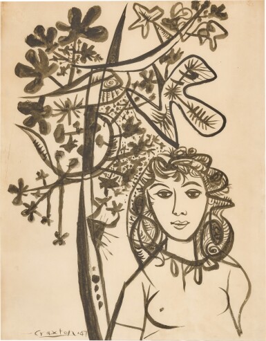 View full screen - View 1 of Lot 254. Frontispiece for The Punishment of Wizards.