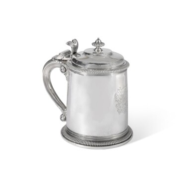 View full screen - View 1 of Lot 168. A Queen Anne Silver Tankard, David Willaume, London, 1702.