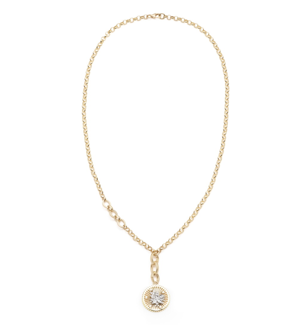 View full screen - View 1 of Lot 6. 18 Karat Gold and Diamond 'Resilience' Pendant-Necklace, Foundrae.