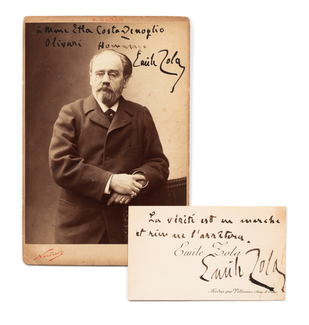 View full screen - View 1 of Lot 28. Ensemble 6 lettres et une photographie. 1898-1917. Bel ensemble de lettres des protagonistes de l’Affaire Dreyfus..