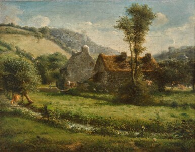 View full screen - View 1 of Lot 27. Farm in a Landscape.