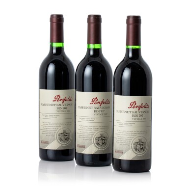 View full screen - View 1 of Lot 3242. Penfolds Bin 707 Cabernet Sauvignon 1997 (3 BT).