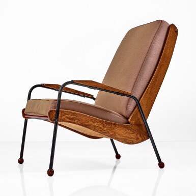 View full screen - View 1 of Lot 82. JEAN PROUVÉ | "VISITEUR" ARMCHAIR, MODEL NO. 305.