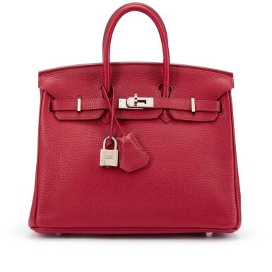 View full screen - View 1 of Lot 6184. Rubis Togo Birkin 25 Palladium Hardware, 2011.