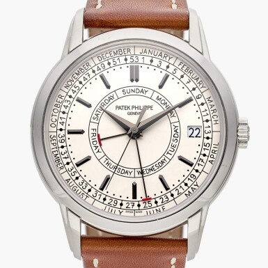 View full screen - View 1 of Lot 70. Reference 5212A-001 Calatrava Weekly Calendar | A stainless steel wristwatch with day, date, month and weekly indication, Circa 2023.