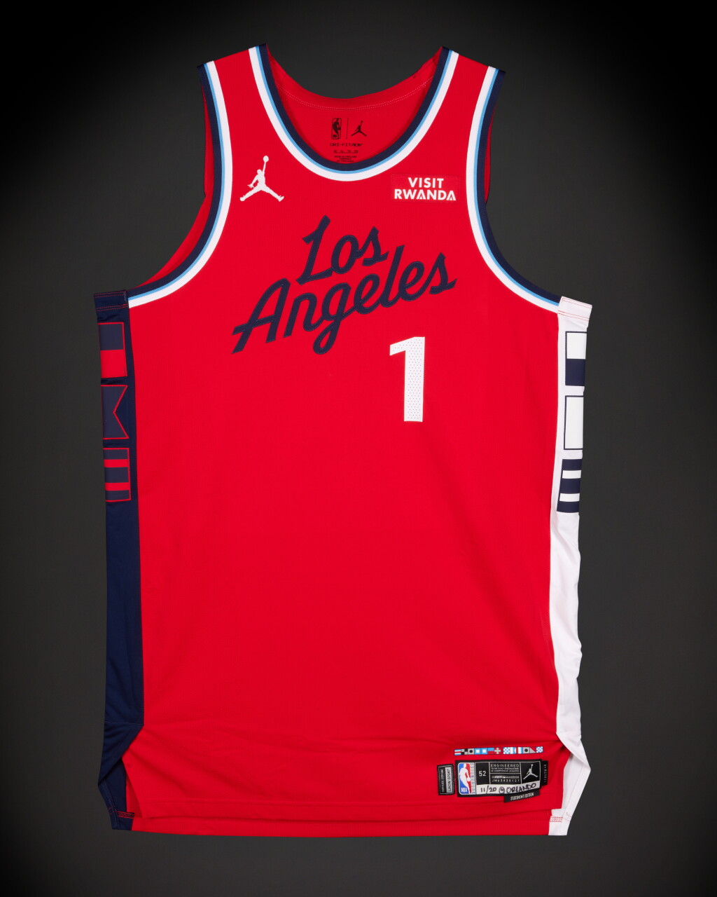 View full screen - View 1 of Lot 28. James Harden Los Angeles Clippers 2025-2026 Game Worn Statement Edition Jersey.