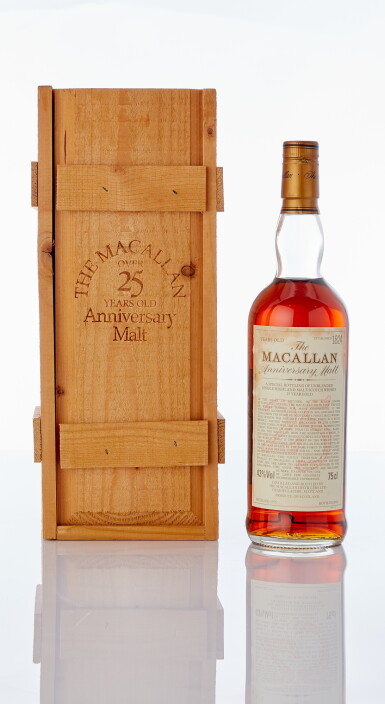 View full screen - View 1 of Lot 6028. The Macallan 25 Year Old Anniversary Malt 43.0 abv 1975 (1 BT75).