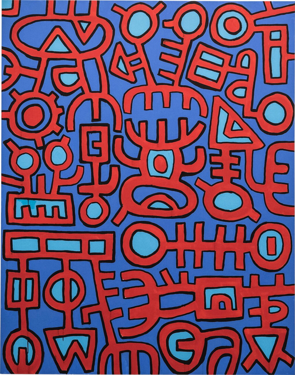 全螢幕檢視 - 查看2MOHAMED AHMED IBRAHIM | UNTITLED (RED AND BLUE)的1