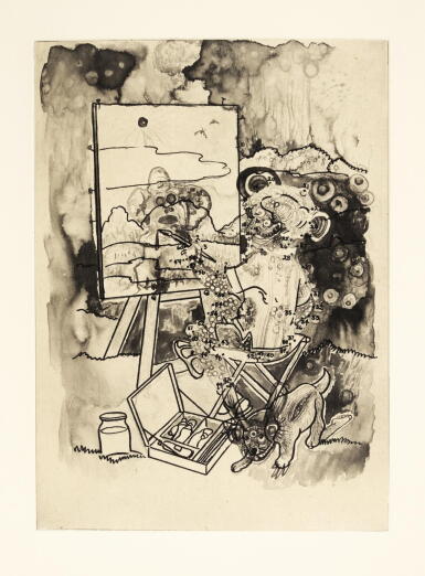 View full screen - View 1 of Lot 259. JAKE AND DINOS CHAPMAN | MY GIANT COLOURING BOOK.