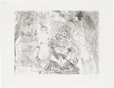 View full screen - View 1 of Lot 784. La Fête de la patronne. Confetti et diablotin. Fine tranche de Degas.