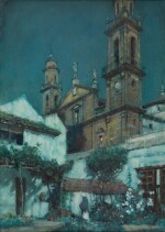 ALBERT MOULTON FOWERAKER | MOONLIGHT - A GARDEN IN SEVILLE