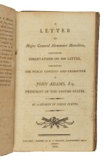 American Sammelband. Including a scarce pamphlet on the Alexander Hamilton-John Adams controversy