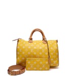 Yellow and White Speedy P9 Bandoulière 40 Gold Hardware, 2024