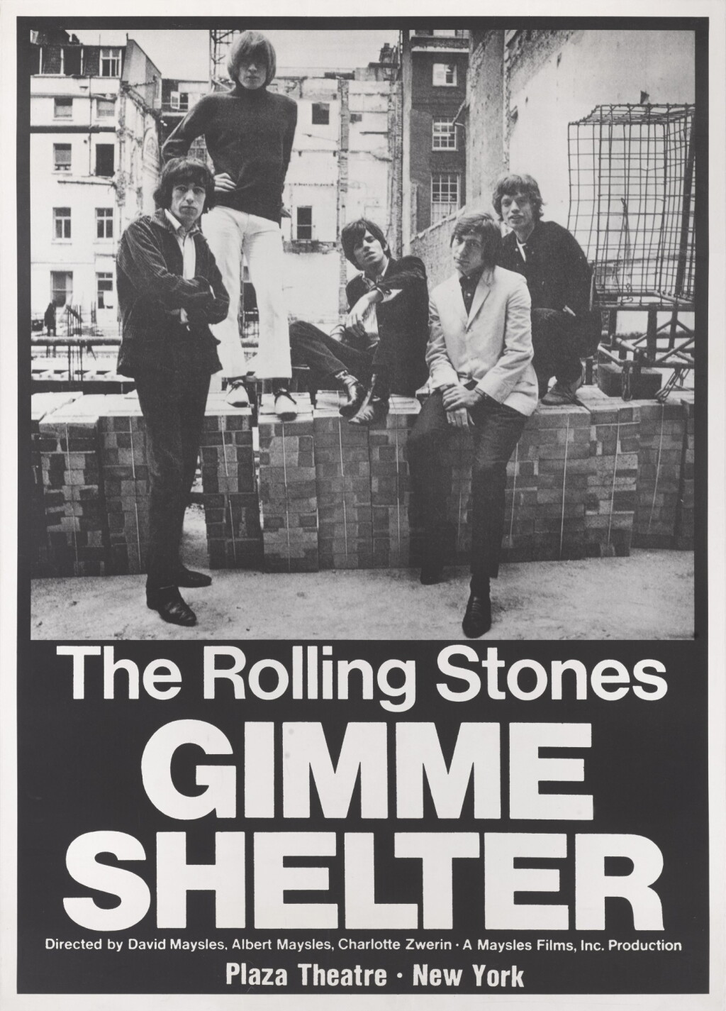 View full screen - View 1 of Lot 312. GIMME SHELTER (1970) NEW YORK PREMIERE POSTER, US.