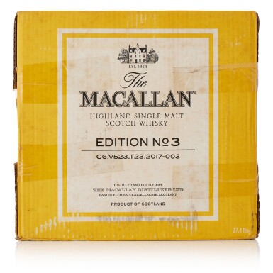 View full screen - View 1 of Lot 6067. The Macallan Edition No.3 48.3 abv NV (12 BT70).