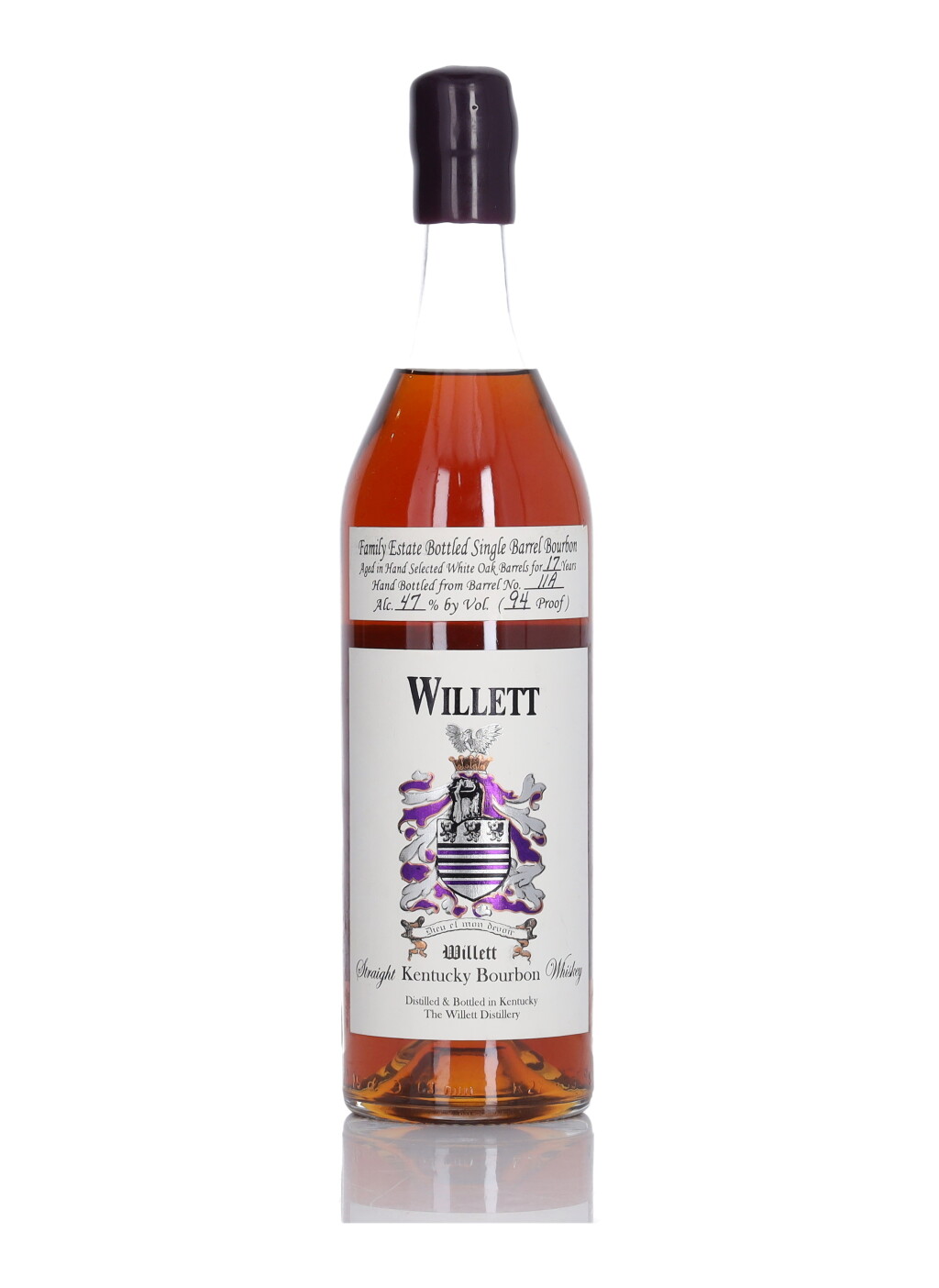 View full screen - View 1 of Lot 345. Willett Family Estate Single Barrel Bourbon #11A 17 Year Old 94 Proof 1993 (1 Bottle 75cl).