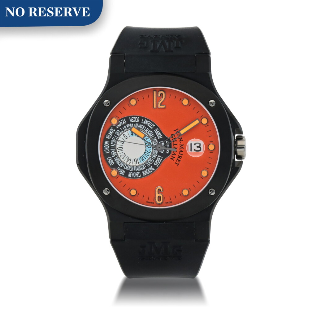 View full screen - View 1 of Lot 481. SPORT GMT PVD-COATED STAINLESS STEEL MULTI-TIME ZONE WRISTWATCH WITH DATE CIRCA 2005.