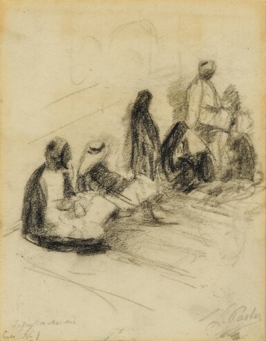 View full screen - View 1 of Lot 102. Two Drawings from the Palestine Series.