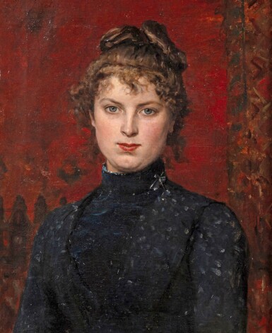 View full screen - View 1 of Lot 155. Portrait of Elodie Breton, niece of the artist, at the age of 20 .